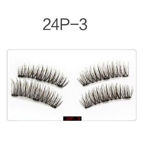 3 Magnetic Eyelashes Extension Natural False Eyelashes on magnets Reusable 3D Magnetic Fake Eye Lashes Makeup Soft Easy To Wear