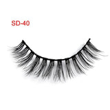 3 Pairs Natural False Eyelashes Beauty Make up Thick Cross Voluminous Messy Style Eye Lashes Extension Women Fashion Makeup Tool