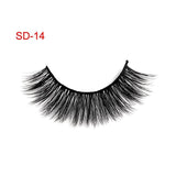 3 Pairs Natural False Eyelashes Beauty Make up Thick Cross Voluminous Messy Style Eye Lashes Extension Women Fashion Makeup Tool