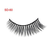 3 Pairs Natural False Eyelashes Beauty Make up Thick Cross Voluminous Messy Style Eye Lashes Extension Women Fashion Makeup Tool