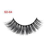 3 Pairs Natural False Eyelashes Beauty Make up Thick Cross Voluminous Messy Style Eye Lashes Extension Women Fashion Makeup Tool