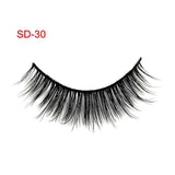 3 Pairs Natural False Eyelashes Beauty Make up Thick Cross Voluminous Messy Style Eye Lashes Extension Women Fashion Makeup Tool