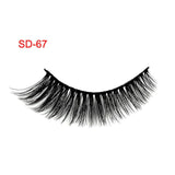 3 Pairs Natural False Eyelashes Beauty Make up Thick Cross Voluminous Messy Style Eye Lashes Extension Women Fashion Makeup Tool