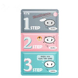 3-Step Kit (x 3 sheets) Korean Cosmetic New Nose Pore Pack Cleansing Black Head