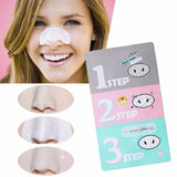 3-Step Kit (x 3 sheets) Korean Cosmetic New Nose Pore Pack Cleansing Black Head