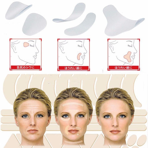 3 Types Face Lift Up Tape V-Shape Line Wrinkle Sagging Facial Line Skin Frown Smile Lift Fast Beauty Makeup Face Lift Tools