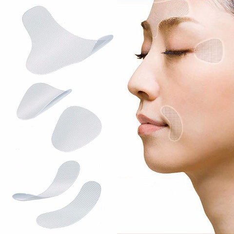 3 Types Facial Line Wrinkle Sagging Skin Lift Up Tape Frown Smile Lines V-Shape Face Lift Up Fast Beauty Makeup Face Lift Tools