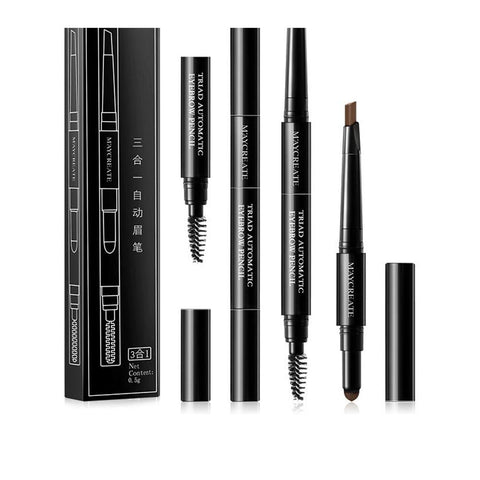 3 in 1 Eye Brow Set for Women Waterproof Brow Pencil + Eyebrow Powder + Brush Waterproof Eyebrow Pencil Cosmetics tool For Women