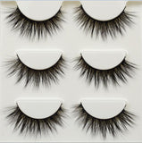 3 pairs Lashes 3D False Eyelashes Crisscross Thick Natural Fake Eye Lashes Professional Makeup Long False Eye Lashes 11 styles