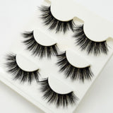 3 pairs Lashes 3D False Eyelashes Crisscross Thick Natural Fake Eye Lashes Professional Makeup Long False Eye Lashes 11 styles