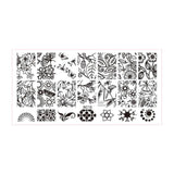 30 Styles DIY Nail Art Plates Flower Lace Nail Stencil Manicure Template Stamping Plate