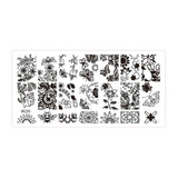 30 Styles DIY Nail Art Plates Flower Lace Nail Stencil Manicure Template Stamping Plate