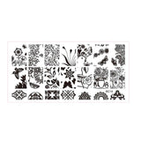 30 Styles DIY Nail Art Plates Flower Lace Nail Stencil Manicure Template Stamping Plate