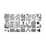 30 Styles DIY Nail Art Plates Flower Lace Nail Stencil Manicure Template Stamping Plate