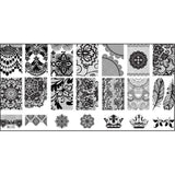 30 Styles DIY Nail Art Plates Flower Lace Nail Stencil Manicure Template Stamping Plate