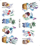 3D Embossed Nail Sticker Flower Adhesive DIY Manicure Slider Nail Art Tips Decorations Decals