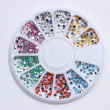 3D Metal Nail Art Decoration Gold Metal Chain Beads Line Multi-size Snake Bone DIY Manicure Nail Art Decoration in Wheel 1 Box