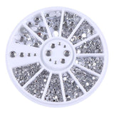 3D Metal Nail Art Decoration Gold Metal Chain Beads Line Multi-size Snake Bone DIY Manicure Nail Art Decoration in Wheel 1 Box