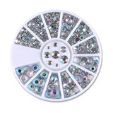 3D Metal Nail Art Decoration Gold Metal Chain Beads Line Multi-size Snake Bone DIY Manicure Nail Art Decoration in Wheel 1 Box