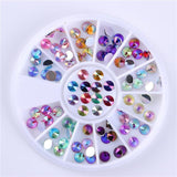 3D Metal Nail Art Decoration Gold Metal Chain Beads Line Multi-size Snake Bone DIY Manicure Nail Art Decoration in Wheel 1 Box