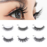 3D Mink Reusable Self-adhesive False Eyelashes Natural Curly Thick No glue Fake Eyelashes Make-up Tools Eye Lashes Extension