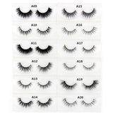 3D Mink eyelash Messy Cross Thick Natural Fake Eye Lashes Professional Makeup Bigeye Eye Lashes Handmade 1pair False Eyelashes