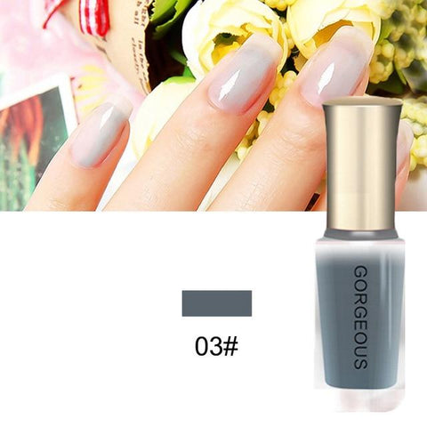 3D Nail Art Pen Long Lasting Nudes Color Shining Semi Transparent Jelly Nail Polish Gel 10ml YF2018