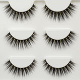 3pairs Lashes Visofree False Eyelashes Natural Multipack High Quality Handmade Eyelashes Winged Upper Lashes Fashion Lashes 3D15