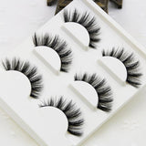 3pcs/lot 100% handmade real mink fur false eyelash 3D strip mink lashes thick fake faux eyelashes Makeup beauty False Eyelashes