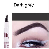4 Colors Microblading Eyebrow Tattoo Pen 4 Head Fine Sketch Liquid Makeup Pencil Waterproof Tattoo Eye Brow Pen Smudge-proof