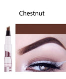 4 Fork Eyebrow Pencil Waterproof Microblading Eyebrow Tattoo Pen Liquid Tint Eye Brow Pencil Professional Make up Cosmetics