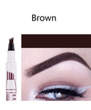 4 Fork Eyebrow Pencil Waterproof Microblading Eyebrow Tattoo Pen Liquid Tint Eye Brow Pencil Professional Make up Cosmetics