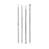 4 Pcs/Set Acne Blackhead Remover Needles Stainless Steel Pimple Spot Comedone Extractor Cleanser Face Clean Tools