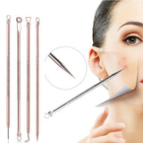 "4 Pcs/Set Pimple Remover Tool Blackhead Comedone Acner ,Spoon for Face,vacuum Blackhead Remover,acne/blackhead Extractor Tool"