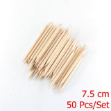 4 different sizes Orange Wood Sticks for Cuticle Pusher Cuticle Remove Tool forks for nails Manicures Tools 10/30/50/100Pcs/Set
