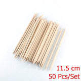 4 different sizes Orange Wood Sticks for Cuticle Pusher Cuticle Remove Tool forks for nails Manicures Tools 10/30/50/100Pcs/Set