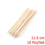 4 different sizes Orange Wood Sticks for Cuticle Pusher Cuticle Remove Tool forks for nails Manicures Tools 10/30/50/100Pcs/Set