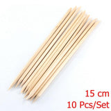 4 different sizes Orange Wood Sticks for Cuticle Pusher Cuticle Remove Tool forks for nails Manicures Tools 10/30/50/100Pcs/Set