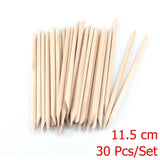 4 different sizes Orange Wood Sticks for Cuticle Pusher Cuticle Remove Tool forks for nails Manicures Tools 10/30/50/100Pcs/Set