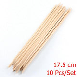 4 different sizes Orange Wood Sticks for Cuticle Pusher Cuticle Remove Tool forks for nails Manicures Tools 10/30/50/100Pcs/Set
