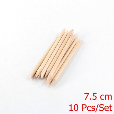4 different sizes Orange Wood Sticks for Cuticle Pusher Cuticle Remove Tool forks for nails Manicures Tools 10/30/50/100Pcs/Set