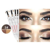 4-in-1 Easy to Wear Eyebrow Contour Pen Defining & Highlighting Brow Microblading Eyebrow Outline Tattoo Pen Eyebrow Pencil Dye