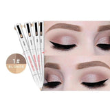 4-in-1 Easy to Wear Eyebrow Contour Pen Defining & Highlighting Brow Microblading Eyebrow Outline Tattoo Pen Eyebrow Pencil Dye