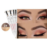 4-in-1 Easy to Wear Eyebrow Contour Pen Defining & Highlighting Brow Microblading Eyebrow Outline Tattoo Pen Eyebrow Pencil Dye