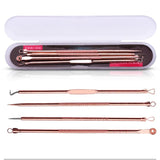 4 pcs/Set Acne Blackhead Pimple Treatment Pin Kits Comedone Pin Needle Tool Comedones Extractor Set