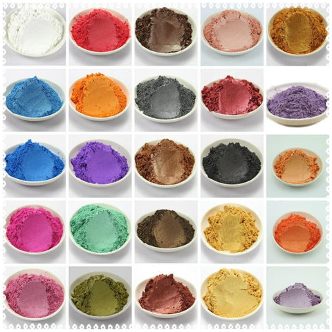 42 Colors Mixed  Healthy Natural Mineral Mica Powder DIY For Soap Dye Soap Colorant makeup 1 Lot =5g/10g*42 colors =210g/420g