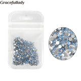 450 pcs/Pack Mix Size Pink Opal Crystal Nail Art Rhinestones For 3d Charm Glass Flatback Non Hotfix DIY Nails Decorations