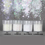 4PCS/Set Festival Body Makeup 1mm Sequins Glitter Face Hair Shimmer Powder Shiny Flash Body Glitter Popular Cosmetics Makeup