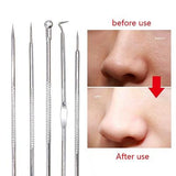 4Pcs Antibacterial Black Head Pimples Acne Needle Face Care Comedone Acne Blemish Extractor Remover Skin Face Cleansing Tool