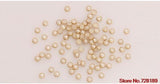 4mm Colorful Half Round Pearls  Metal Rhinestone DIY Nail Art  Nail Beads Beauty Decoration Glitter 50PCS